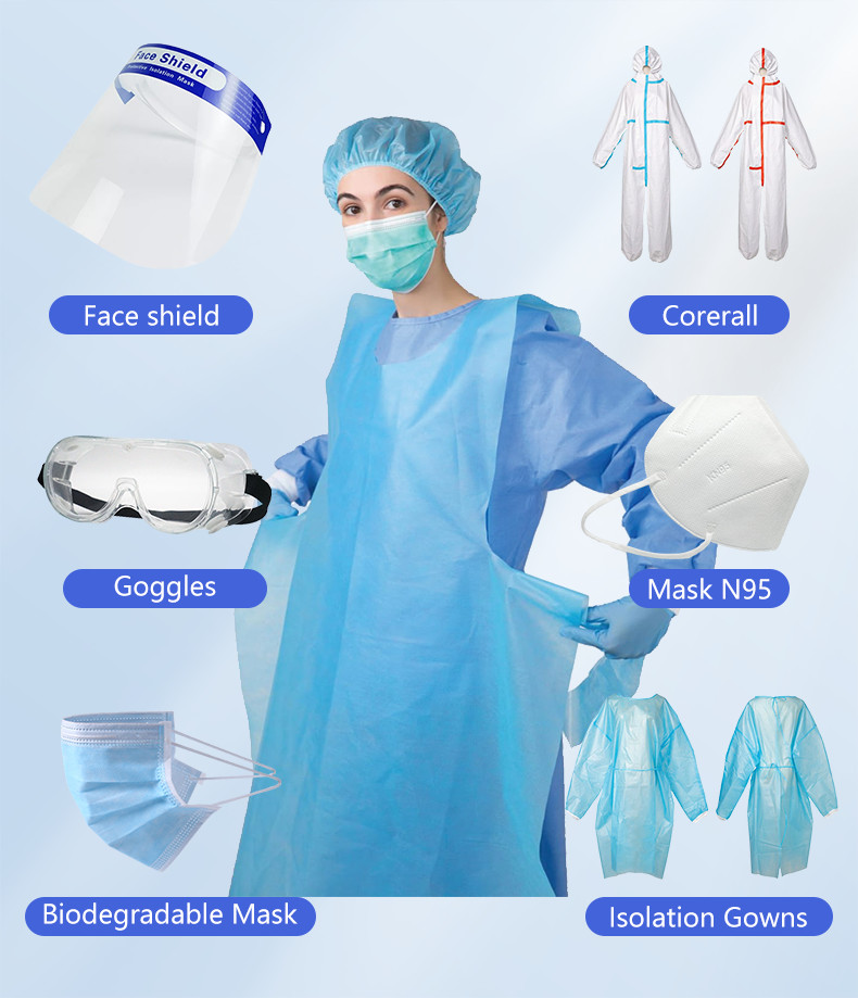 CDC Protective Disposable Medical Face Masks Non Woven Adjustable Ear Loop