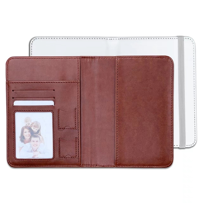 Sublimation Travel Wallet Blank Passport Card Holder For Sublimation Photo Printing