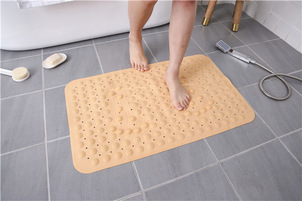 Foot Scratch Function 63 X 76cm PVC Bath Mat Non Slip Tub Mats