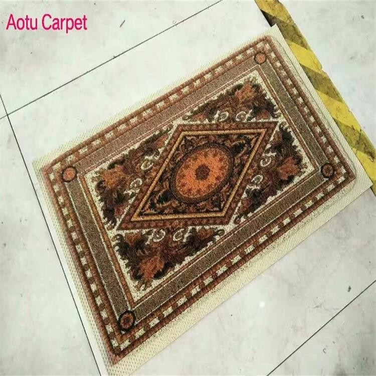 Square Door Mat Persia Style Color Red Pink Green Black Orange Brown