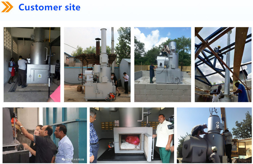750L/H Smokeless Incinerator for Customized Size Hospital Waste Processing Equipment