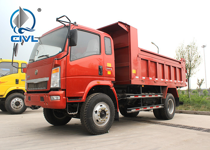 EuroIII 4x2 6 Tires CDW Diesel Heavy Duty Dump Truck 65 Hp 2T Loading Capacity New Diesel Dumper