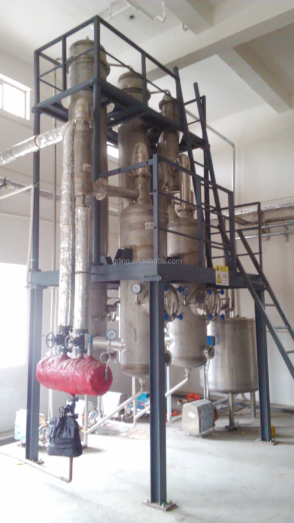 Sugar Cane Vacuum Evaporator System Liquid Concentration Single Effect Vacuum Concentrator Evaporator