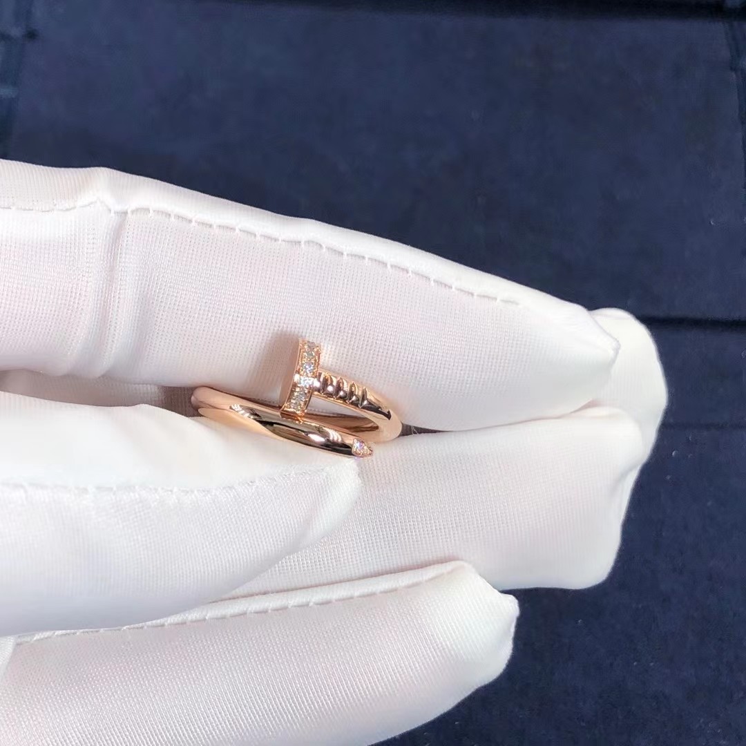 New Style Car Tier Fine Jewelry 18K Gold Natural Diamonds Rings Juste Un Clou Ring