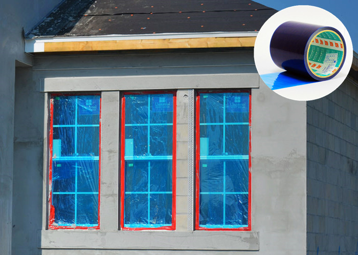 Low Tack Surface Protection Film , Polyethylene Protective Film With Acrylic Adhesive