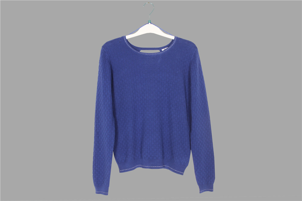 18% Polyamide Ladies Loose Knitted Sweater Pullover Long 46/48