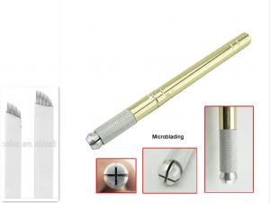 Buy cheap New Golden Alloy Microblading pen tattoo machine for permanent makeup manual tattoo pen product