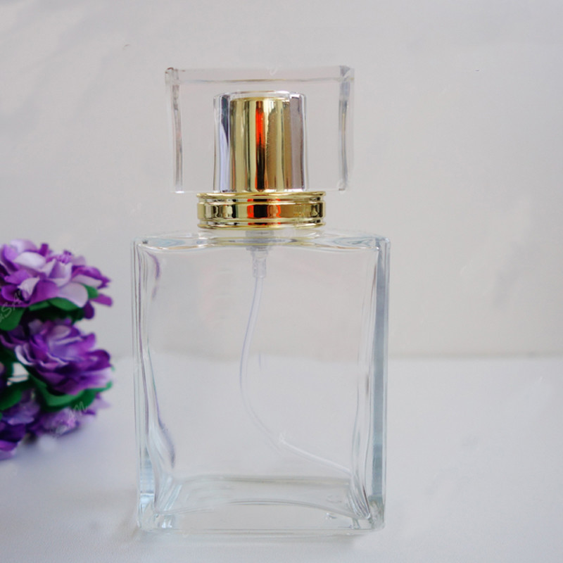 50ml 30ml Glass Perfume Bottles Screw With Dropper Cap TUV Approval