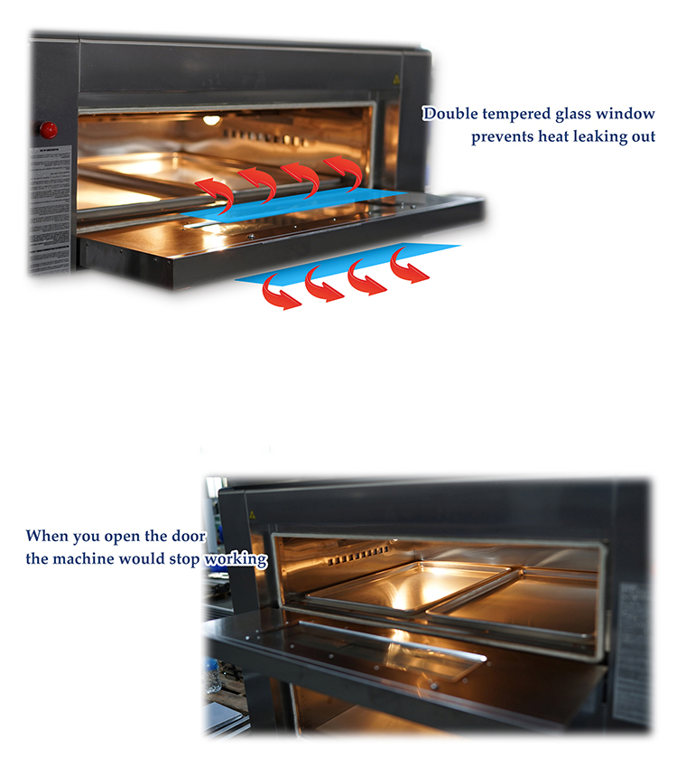 450*66*168 Cm Industrial Gas Oven 380V Gas Bakery Ovens High Productivity