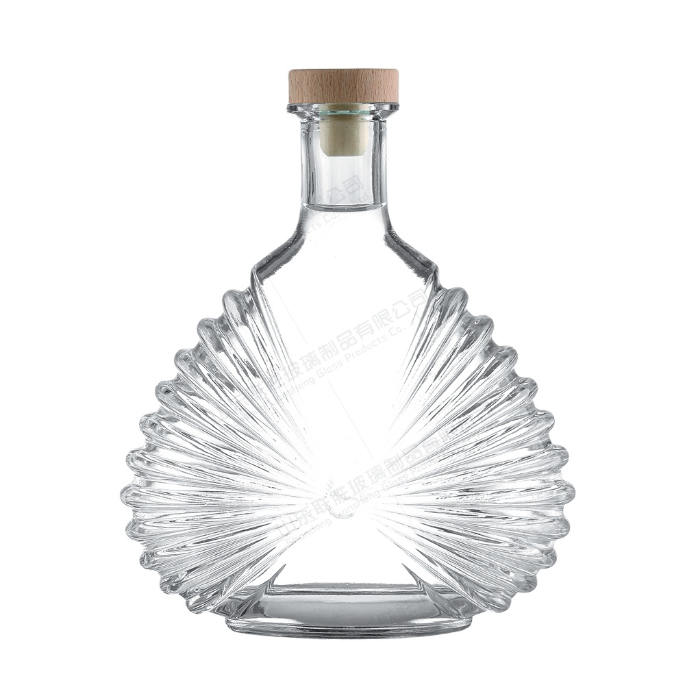 Acceptable Customer's Logo Wine Glass Bottle with Cork 750ml