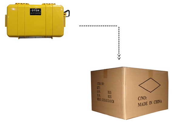 OTDR Launch Cable Box Distance 2km SC FC Connector Fiber Optical