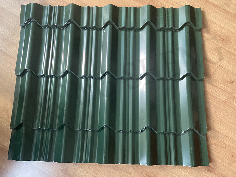 0.1-1mm Thickness PPGI Prepainted Color-coated CGI Corrugated Galvanized Iron Steel Roof Sheet for Building Material