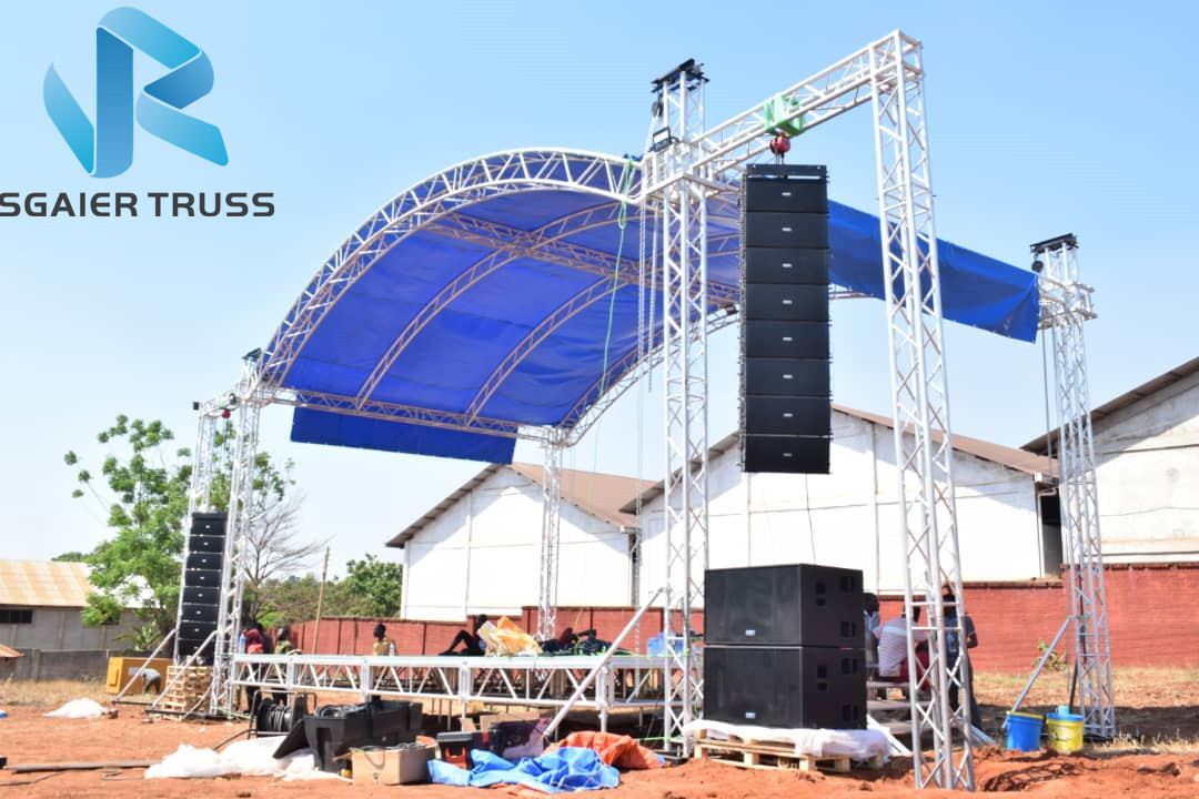 Tuv 16 '' / 18 '' Event Aluminium Truss Beams , Square Tubular Aluminium Tri Truss