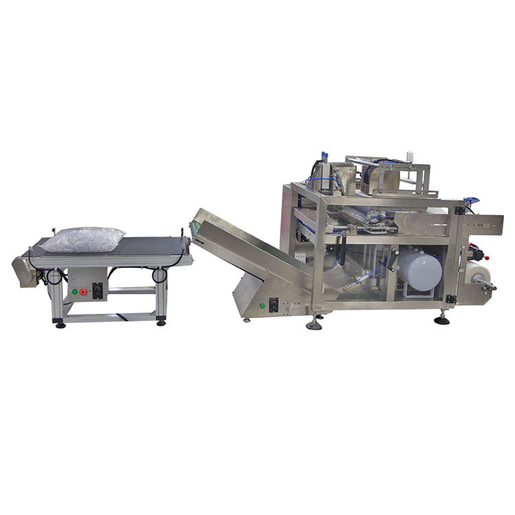 Intelligent automatic 5-15 bags/min Rubber particles cylinder film packaging machine for injection molded parts springs