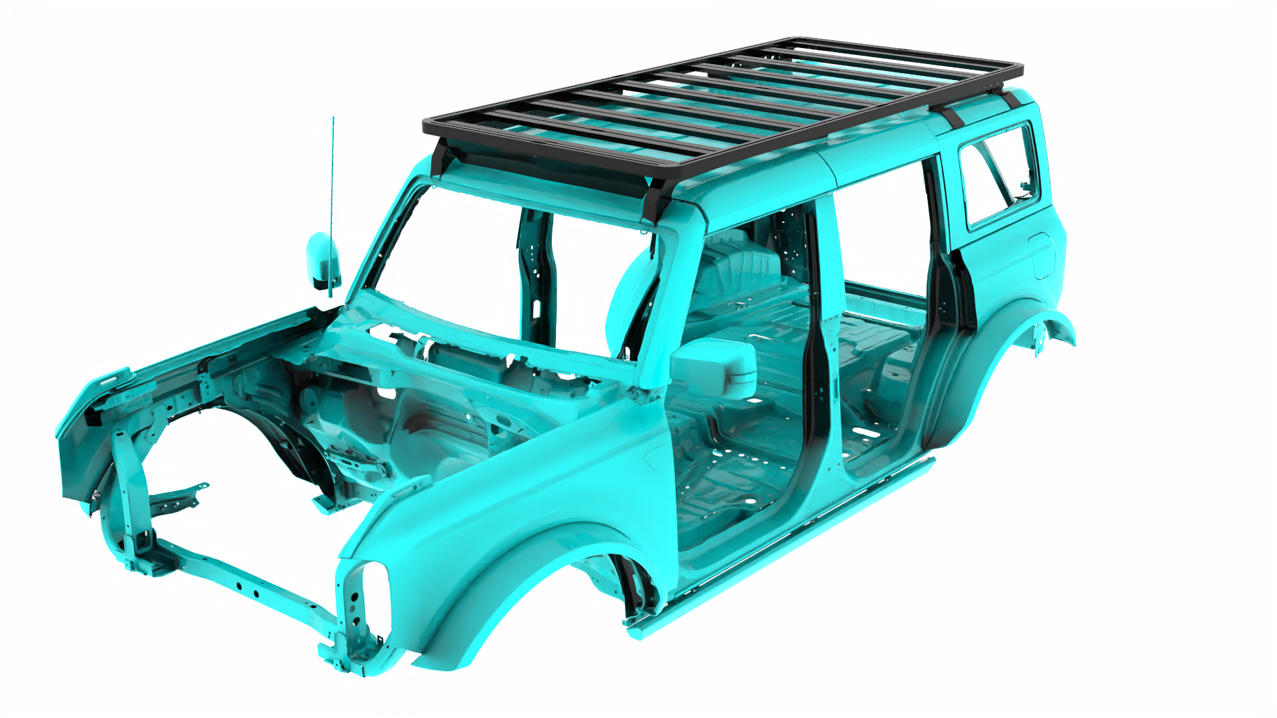 Easy Installation Aluminium Car Roof Racks for Jeep Wrangler JT JK JL 100% Inspection