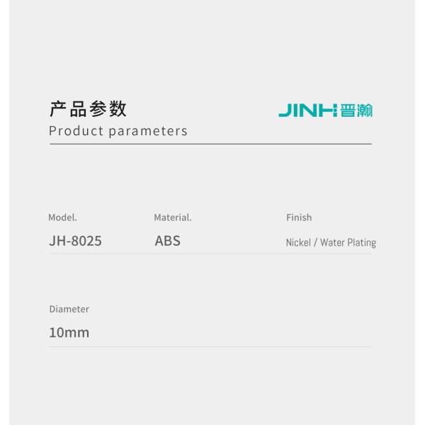 10mm Diameter Chrome Screw Caps Plastic Screw Caps Versatile Fittings OEM