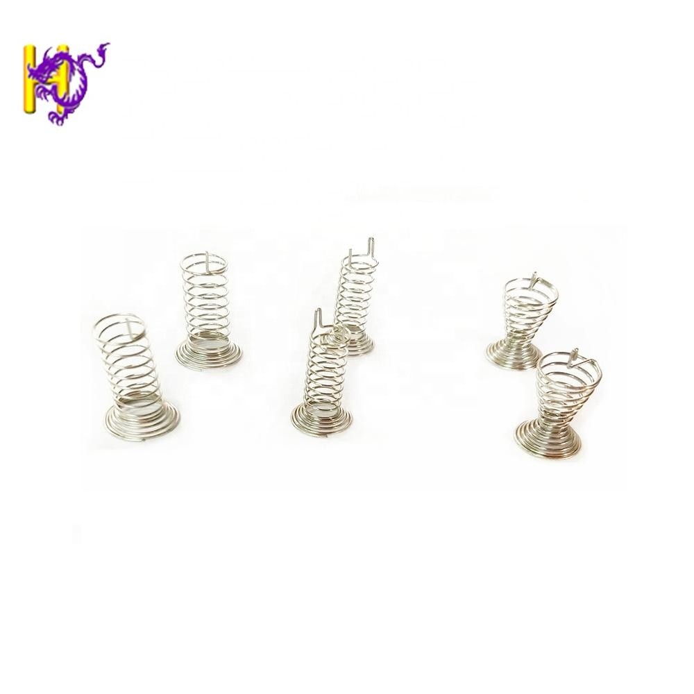 Nickel Plating Steel Wire Open Coiled Helical Spring For PCB Switch Touch Button