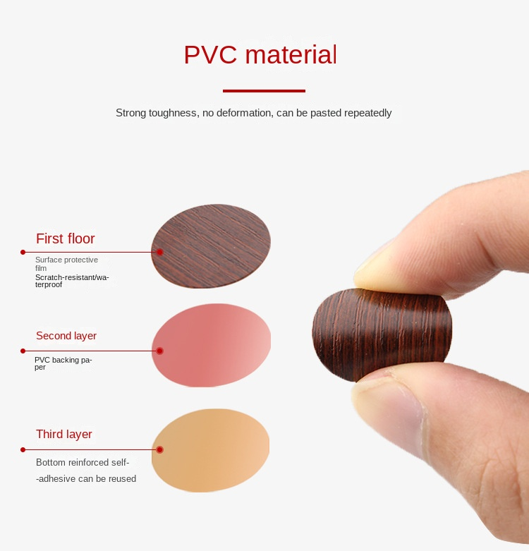 Decorative PVC Plastic Screw Covers for Easy Installation and Furniture Surface Repair