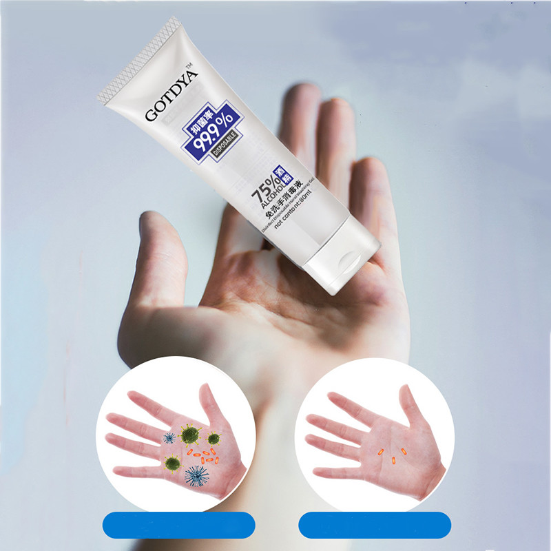 Disposable Hand Sanitizer With 75% Alcohol 80ML/300ML Waterless Anti-Bacteria Moisturizing Long-Lasting Speed Dry Hand