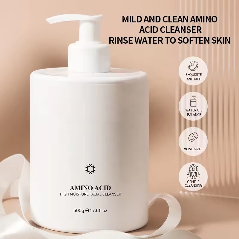 OEM ODM Face Cleaner Matsutake Mushroom Amino Acid Facial Cleanser For Oil Control