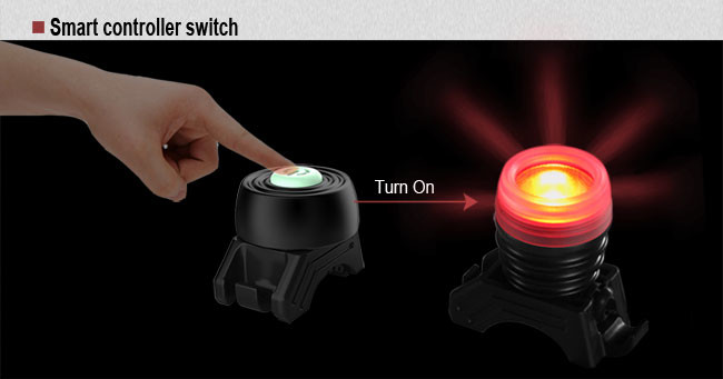 Rechargeable Red Bike LED Backlight Aluminum Waterproof Compact OEM ODM