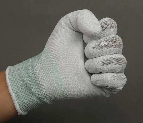 Lightweight White PU Coated Gloves Size 8 Size 9 Size 10 PU Work Gloves