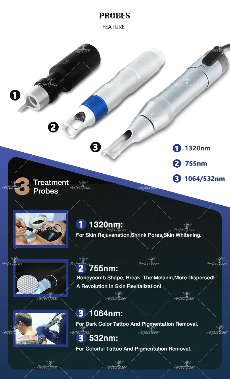 Tattoo Pigment Removal Black Doll Laser Treatment Machine Perfectlaser Picosecond