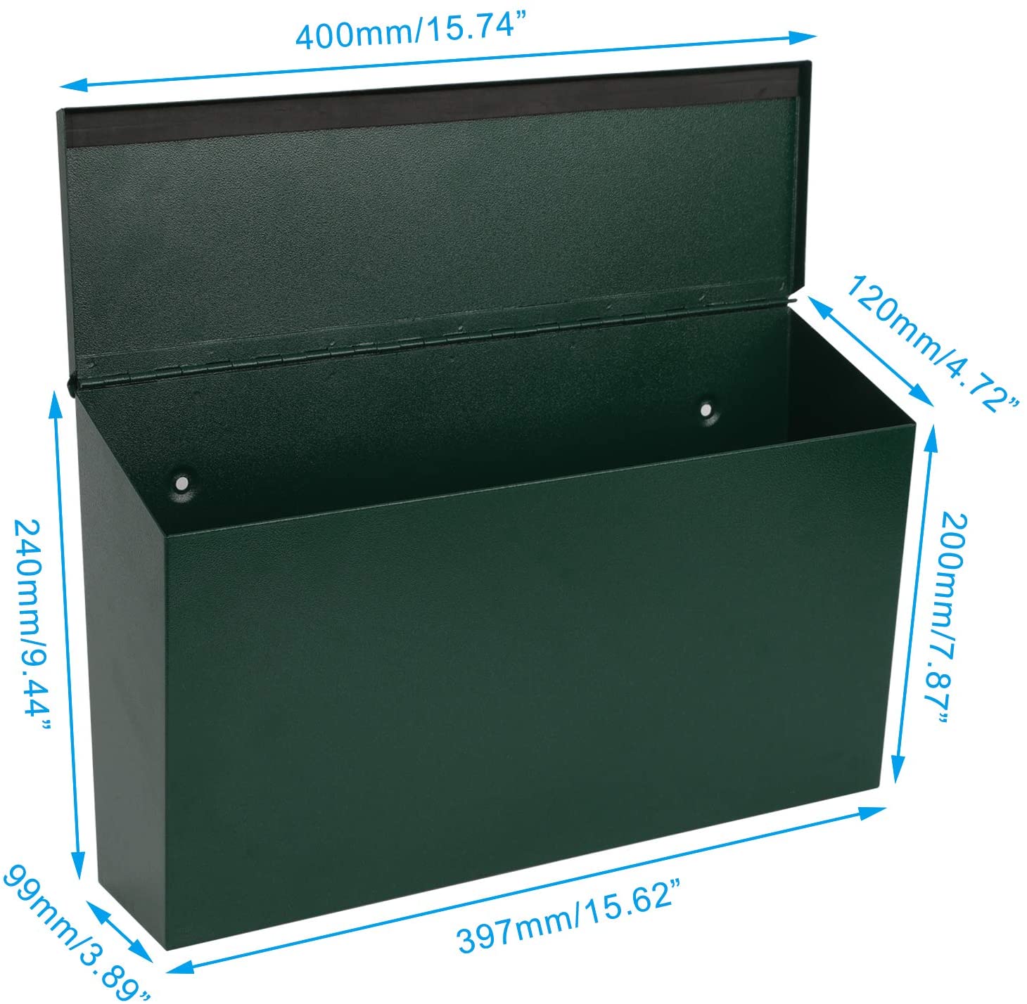 Combination Code Lock Key Drop Box with Large Capacity and Galvanized Rust-Proof Metal