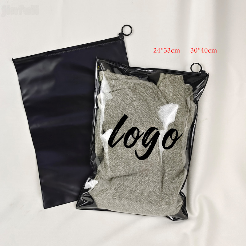 Customized PVC Plastic Zipper Bag Waterproof Degradable Pouch