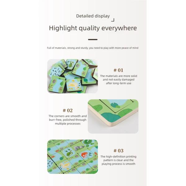 Puzzle Toys Finding Routes Kids Board Game Custom 3d Puzzle Board Wooden Toys Children Thinking Logic Training Toy