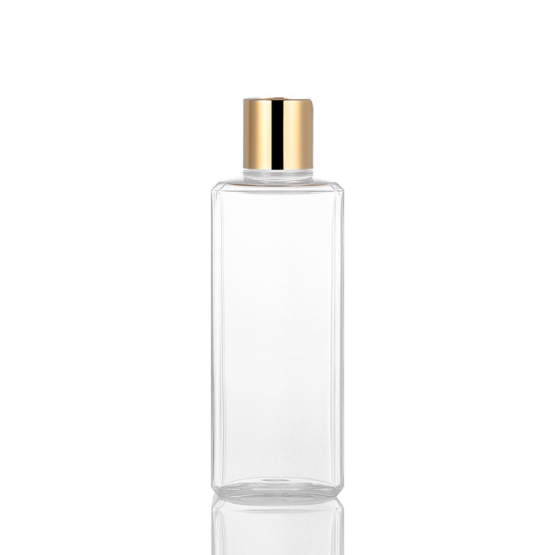 Flat Empty Lotion Squeeze Bottles , Transparent 8 Oz Plastic Lotion Bottles