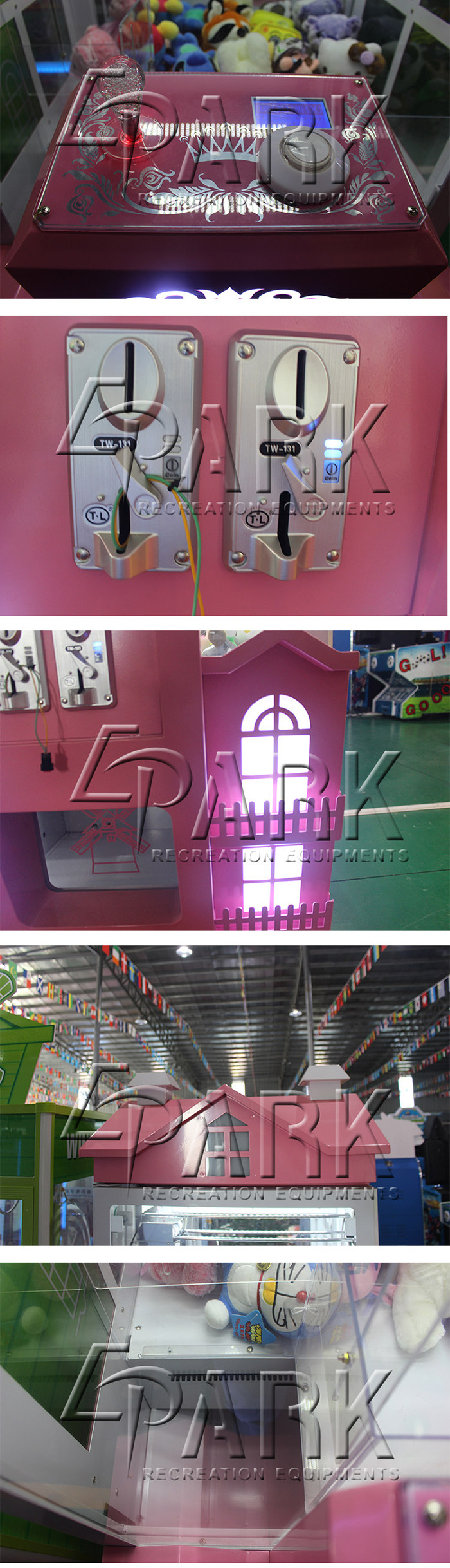 Villa House Big Claw Crane Game Amusement Arcade Machine 1 Year Warranty