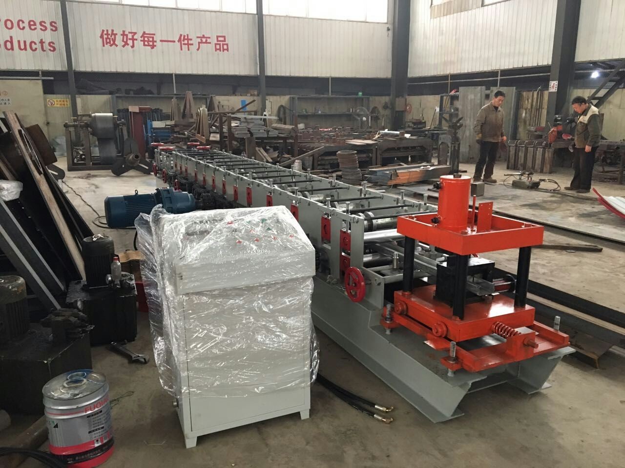 PLC Control C Purlin Roll Forming Machine / Z Section Stud Roll Forming Machine