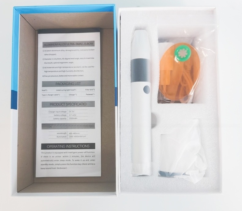 Metal tips Light Curing Dental Lamp Factory Direct 1s LED Light Curing Unit