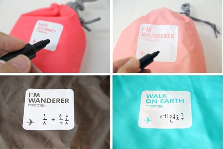 promotional eco friendly beauty waterproof fabric polyester drawstring bags Custom dust cover pocket for cloth gift