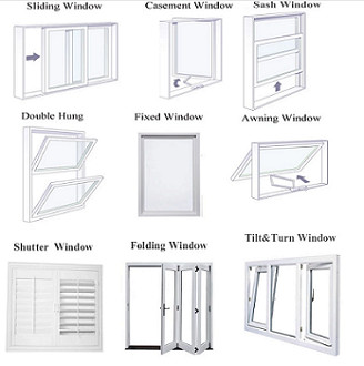 Hollow Grade 6 1.8mm Vertical Double Hung Window