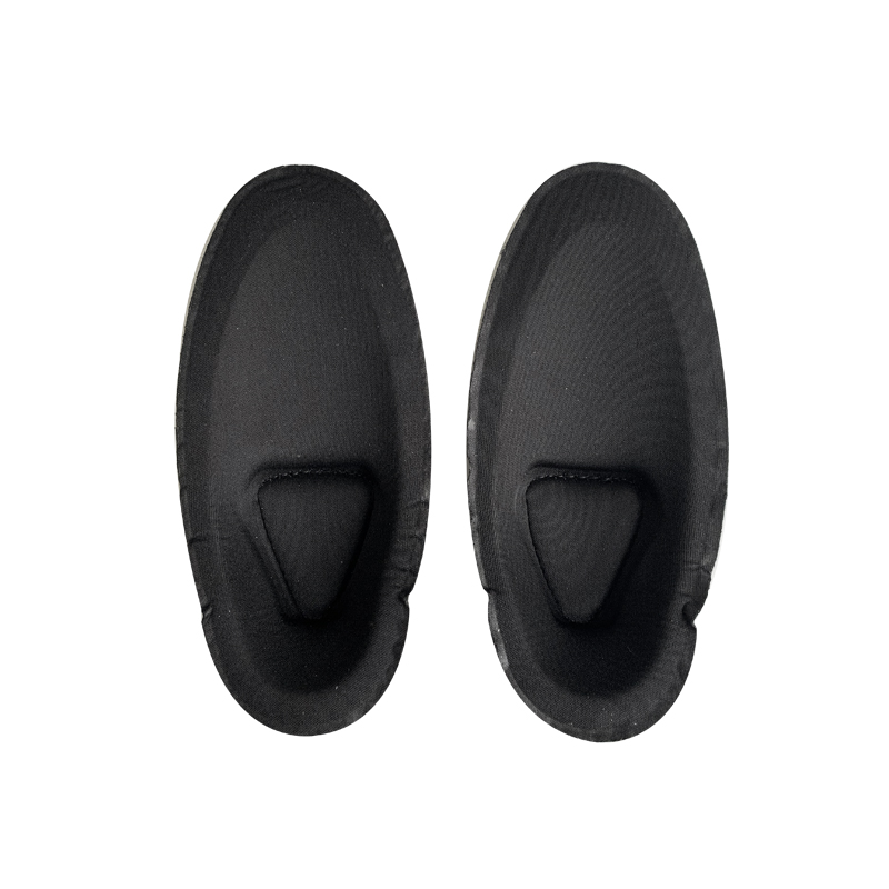 Professional Protection Frog Knee and Elbow Pads Flexible Black Polyester for Safety