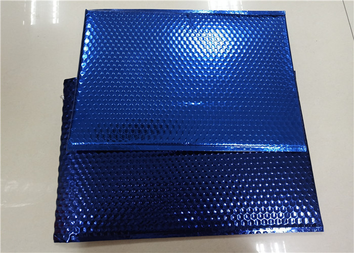 Navy Blue Metallic Bubble Mailers Postage Padded Envelope For Courier Packaging