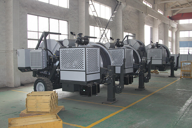 Tension Stringing Equipment TY2x40 Max Continuous Pull 2x40kN Hydraulic Tensioner Groove Number 2x5