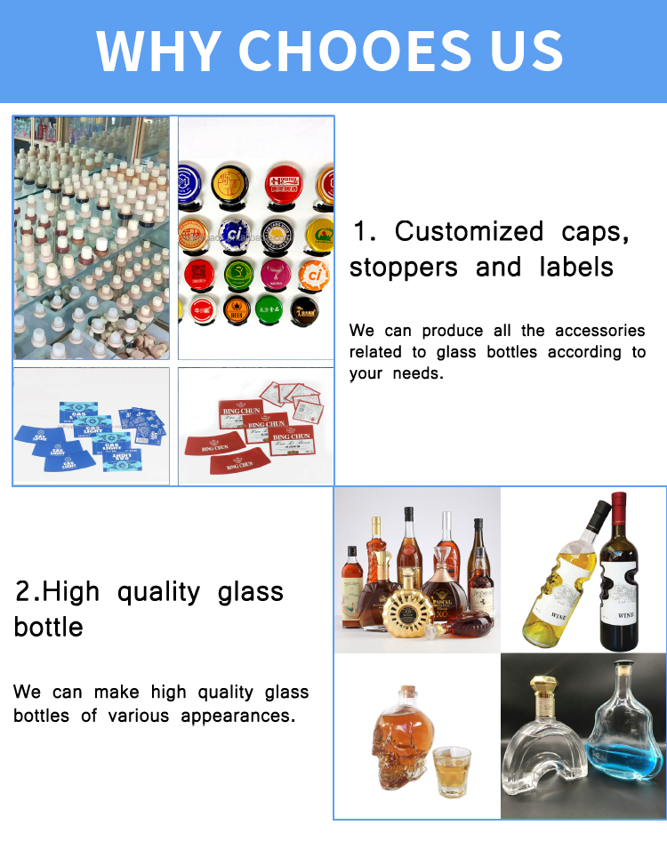 Custom Glass Bottle 650ml 330 Clear Glass Olive Oil Dispenser Bottle with Cap Olive Oil
