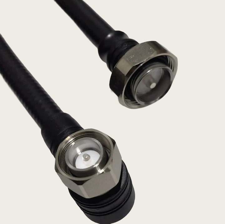 1/2 Superflex 7/16 DIN Male Right Angle To 4.3/10 Male Right Angle Jumper Cable 3M 5M 10M