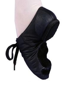 Adult and child pig leather black oxford jazz dance shoes