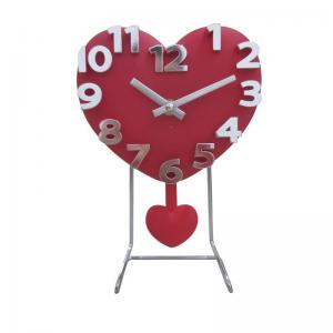 Buy cheap Fashional Home Decor 3D number heart shape desk table clock product