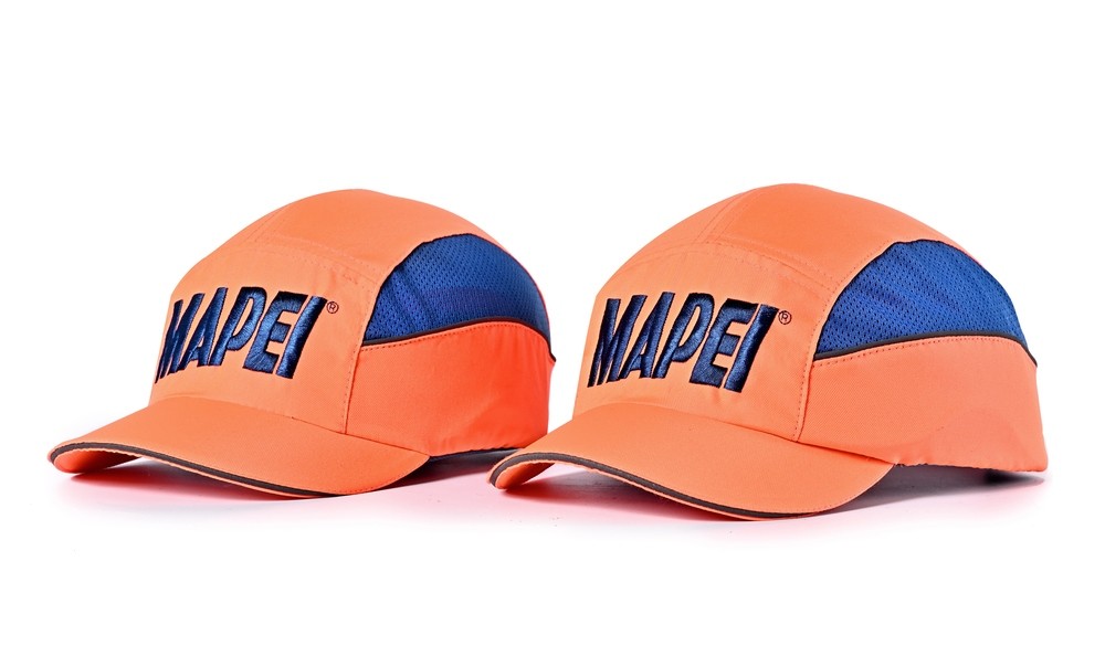 Orange Hat With Blue Embroidery Safety Bump Cap Pass CE EN812 Bump Cap small qty