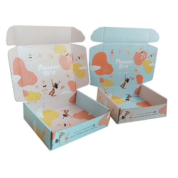 Custom 32 ECT E Flute Corrugated Cardboard Shipping Boxes With Inside Printing