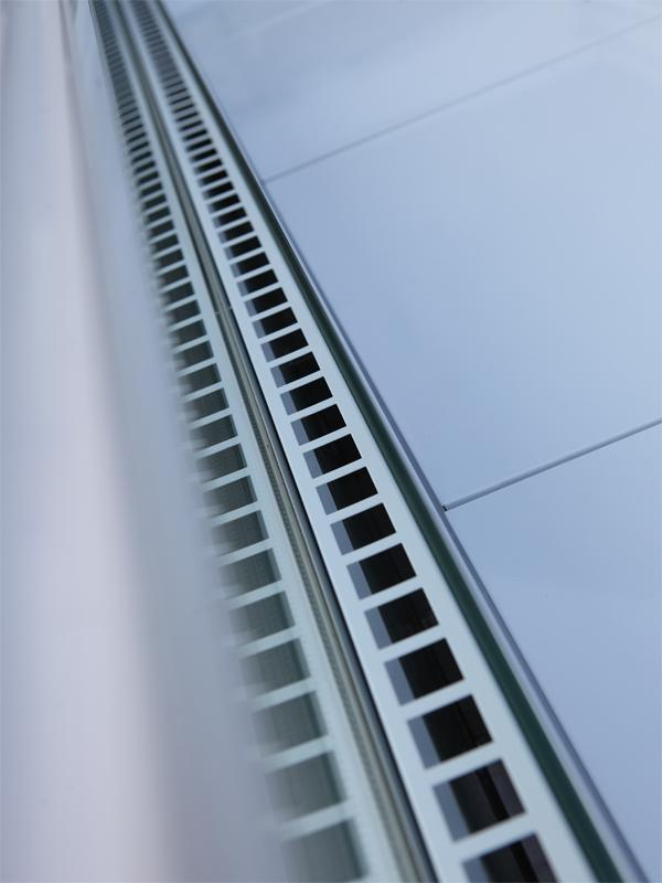 Refrigeration Condensing Unit Island Display Freezer With Night Curtain
