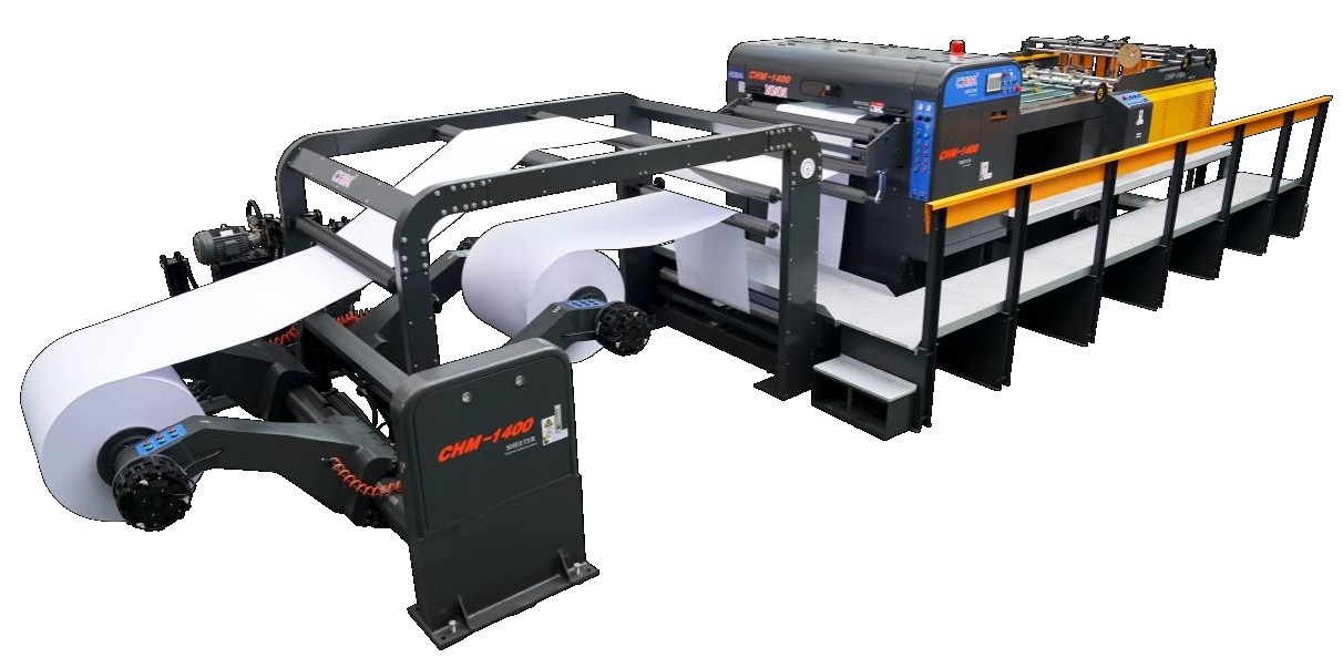 2 Rolls Paper Roll To Sheet Cutter Machine With 29KW Total Power