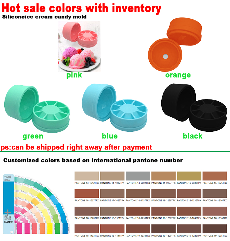 Food Grade Silicone Ice Mold Diamond Ball Shaped Ice Cube Tray 6.2*5.6*5cm