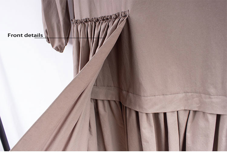 Breathable Solid colors Organic Cotton Party Dress