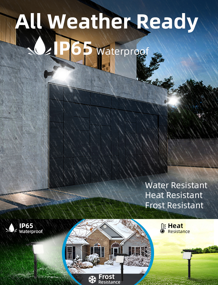 Outdoor Lighting Waterproof Solar LED Lights 6000 - 6500K For Garden Lawn